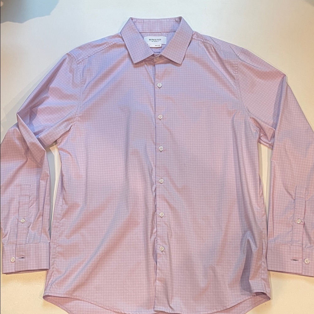 Men’s Ministry of Supply Machine-Washable Stretch Dress Shirt - Size Large